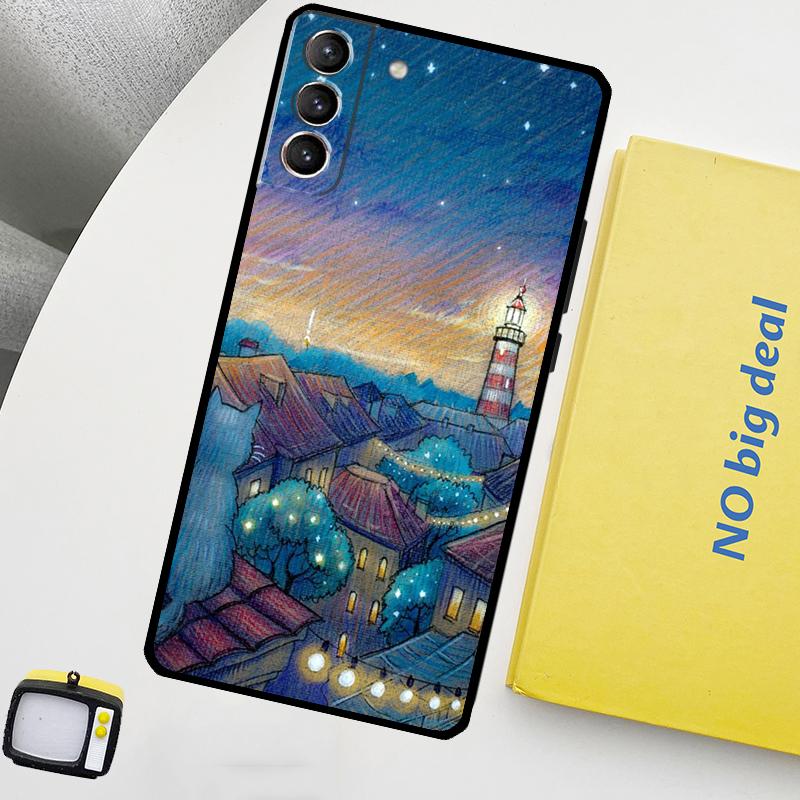 

Lighthouse Phone Case For Samsung Galaxy S25 S26 Ultra S21 S22 S23 S24 Ultra S10 S20 Plus S25 FE Cover Galaxy S26Ultra