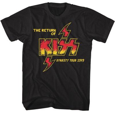 T-shirt da uomo Kiss Return of Dynasty Tour 1979