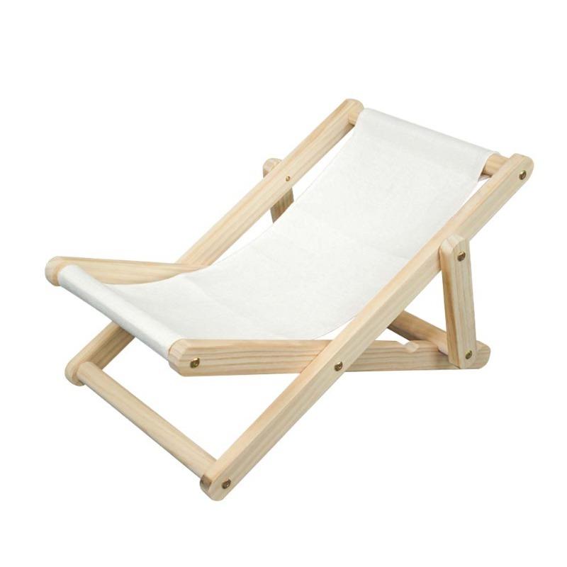 New Arrival Sublimation Blank Linen Cat Hammock Beach Chair Cat Furniture Original Cozy Cat Lounger
