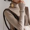 Autumn Winter New Fashion Long Sleeve Half High Collar Bottoming Shirt Solid Women's All-match Knitting Chic Tops