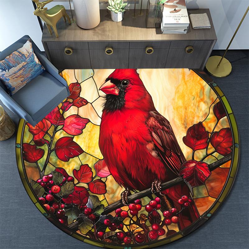 Cartoon Print Round Area Rug,Carpet Rug for Living Room Bedroom Sofa Playroom Decor,Non-slip Floor Mat