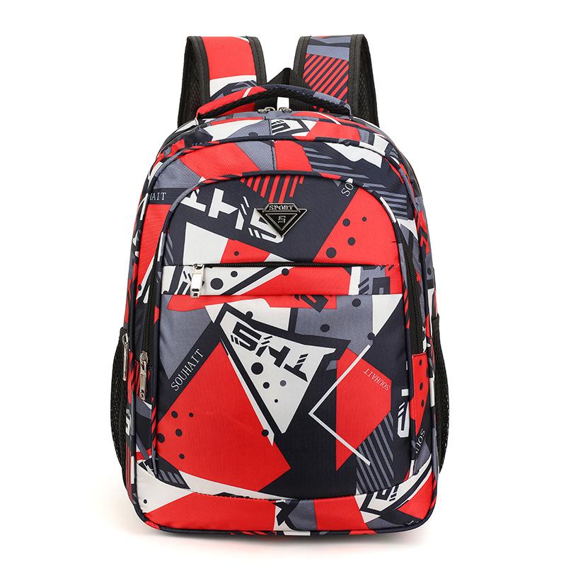 Schoolbag New Large-capacity Korean Version of Middle School Students Junior High School Backpack Men's Fashion Trend Graffiti Schoolbag Personalized