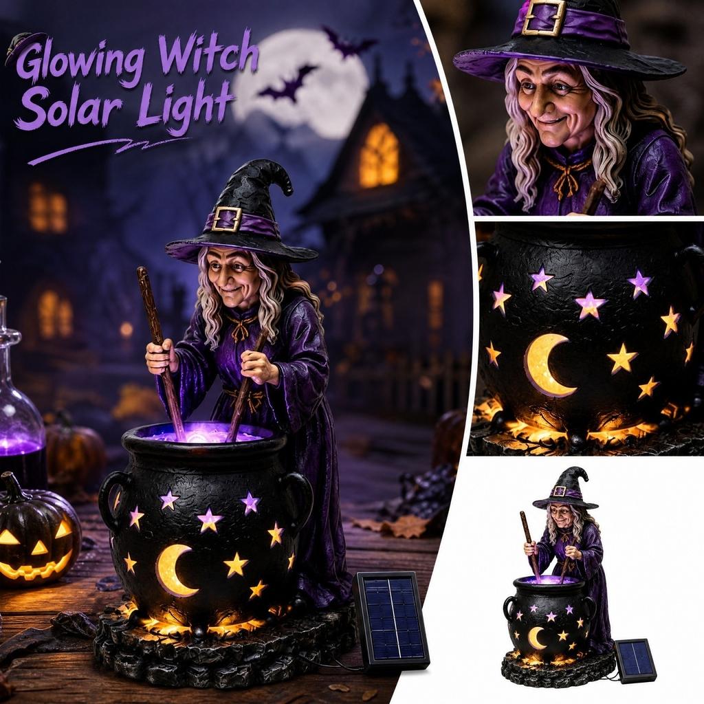 Calderone Magico di Halloween Luminoso, Decorazione Esterna Luminosa per