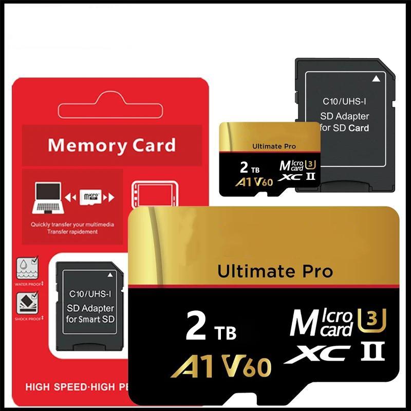 ÚJ Eredeti 2TB Micro SD kártya UHS-I I A1 V60 Memóriakártya Nintendo Switchhez Flash Memóriakártyák Insta360 DJI drónokhoz