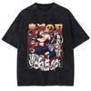 Kanroji Mitsuri Kawaii Graphic T-shirt Anime Demon Slayer Tshirt Men Women Washed T Shirts Harajuku Male Manga Cotton Tops