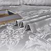 Silver Printing Bedding Set Luxury Duvet Cover Set European Royal Style Comforter Cover Set for Home Decor with Pillowcase