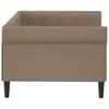 Daybed Cappuccino Brown 80x200 cm Artificial Leather