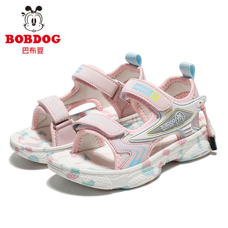 Babudou children's sandals, new summer styles, soft-soled, non-slip, open-toe beach sandals for girls, and sporty sandals for boys