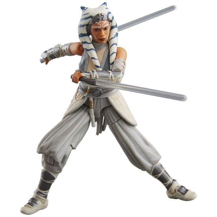 Figurine - hasbro - ahsoka tano - 9,5 cm - articulée - sabres laser inclus