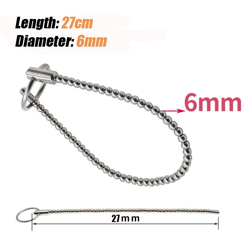 Pánské penisové kuličky Elektrický šok Uretrální dilatátor Nerezový masážní přístroj prostaty BDSM Zpoždění Masturbace Sexuální hračky pro muže