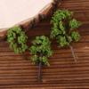 10Pcs Model Trees Ornaments Decoration Railroad Diorama Scenery Plastic Scale Scene For House Living Room Kitchen Decor