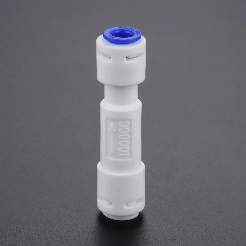 1Pc 150CC -1500CC Reverse Osmosis Water System Waste Water Flow Regulater Restrictor 1/4" OD Hose Quick Pipe Connection Fittiing