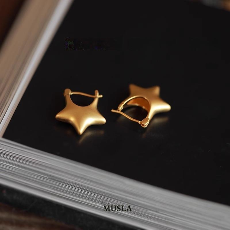 

Musla Design Ювелирные изделия Серьги-клипсы Звезда Модные серьги-гвоздики для женщин Stud Earrings золотистый