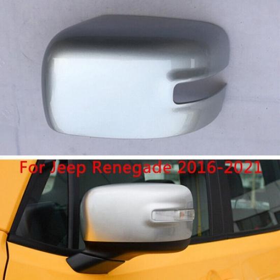 Left Side Rearview Door Side Mirror Shell Cover Cap For Jeep Renegade 2016-2021