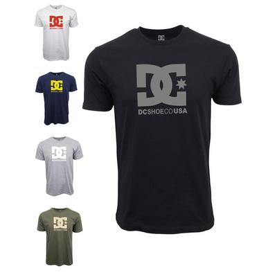 DC Shoes Amerikaans Logo Patroon T-shirt Gedrukt Puur Katoen Meer Kleurkeuzes Korte Mouw Mannen Vrouwen Alternatief Rap Metal Band Merk Tops Mannen T-shirts