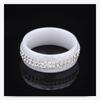 WUUISDNX Durable Ceramic Ring For Fashionable Women Versatile And Stylish Fashion Rings Ceramics Rings For Wedding Women Rings, white, Size 9