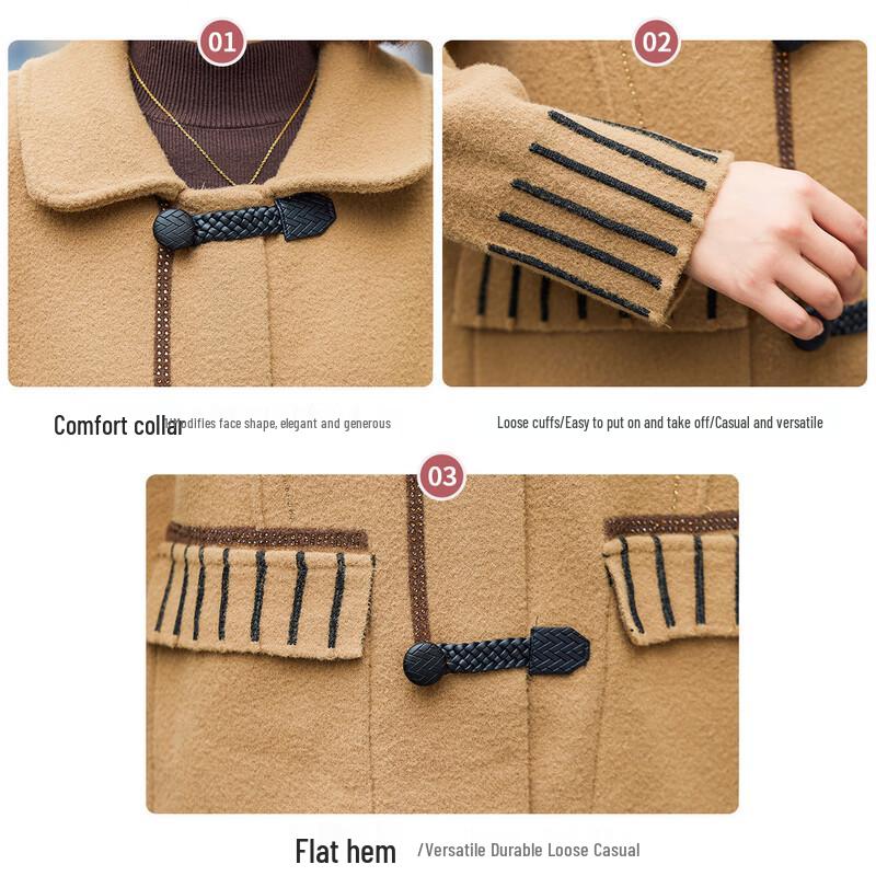 JIANHU Women's Mid-Length Coat