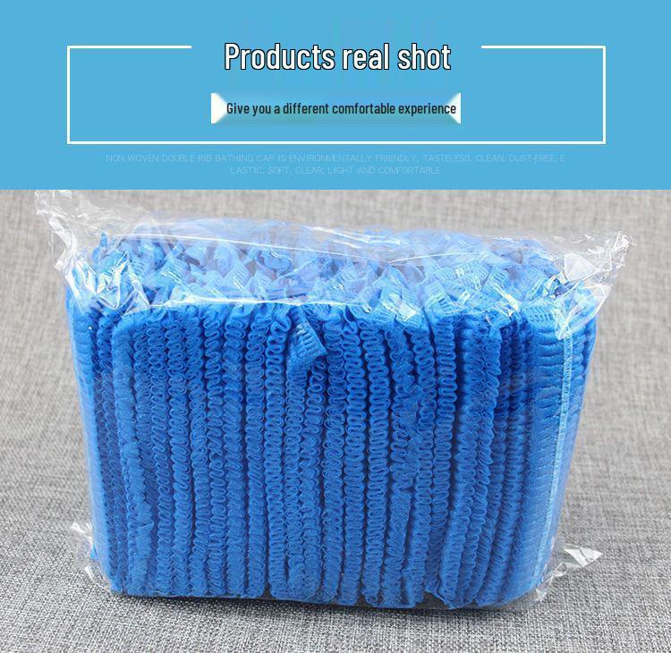 Blaue Aseptische Einweg-Vlies-Staubdichte Atmungsaktive Arbeitskappe