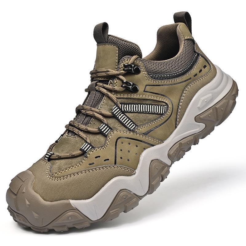 Men's Cross-Border Tactical Hiking Boots - Spring/Autumn Breathable, Wear-Resistant, Lightweight Casual Mountaineering Shoes