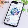 Krajews Supernatural Logo On Wood Phone Case Cover For iPhone 17 Air 16 15 14 Plus 11 12 Pro Max Coque Fundas