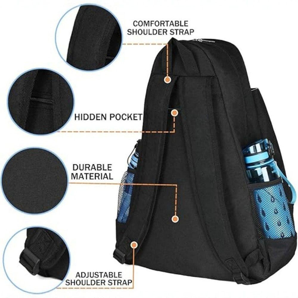 with Ventilated Shoe Compartment Tennis Bag Holds 2 Rackets Pickleball Backpack  School Student