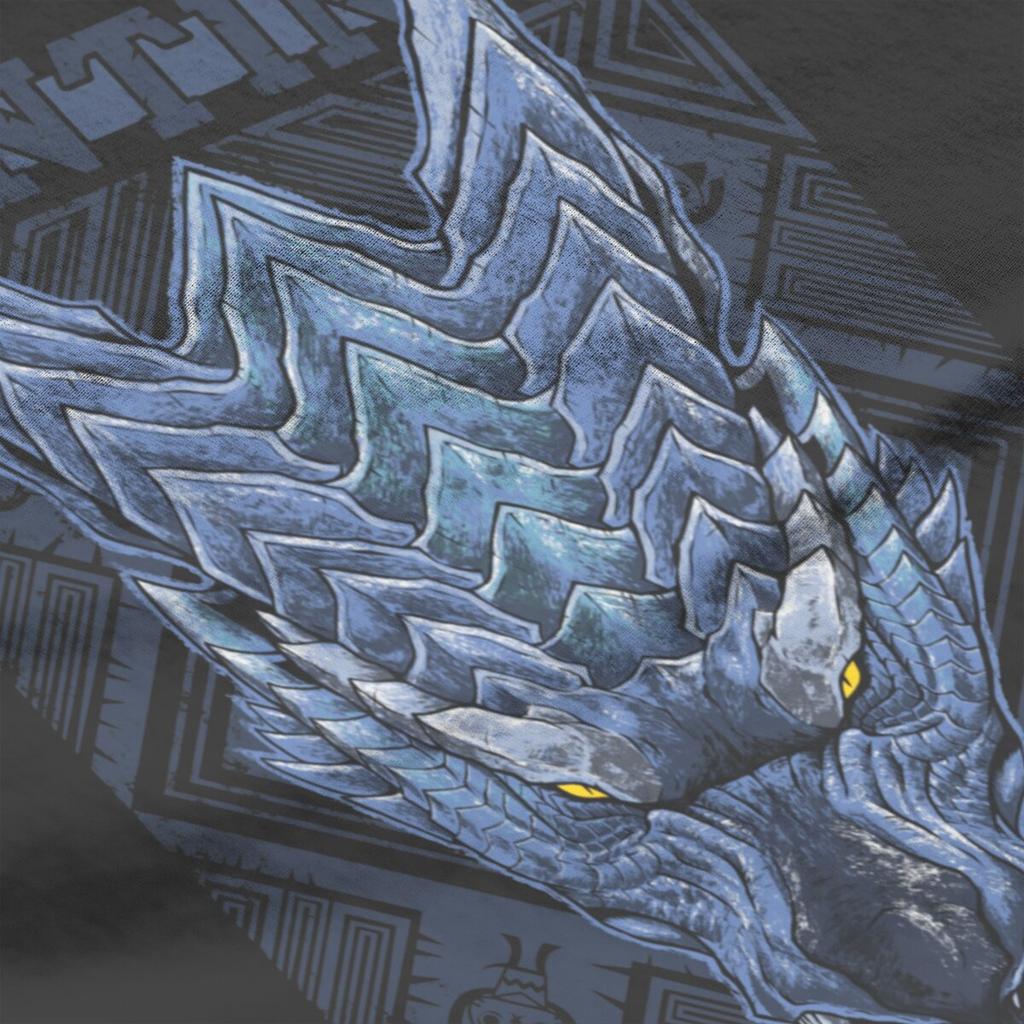 Monster Hunter World  Hunting Club Werewolf Wyvern T Shirts RPG Game Pure Cotton Printed Clothing Cool Summer T-Shirts