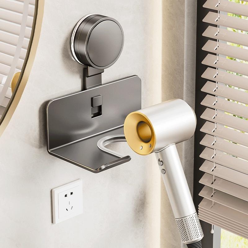 Hair Dryer Holder Wall Dryer Cradle Straightener Stand Hairdryer Organizer Box Toilet Blower Holder Shelf Bathroom Accessories