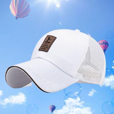 Visiera a rete, berretto da baseball estivo, berretto da uomo e da donna, berretto da camionista snapback in osso, cappello da papà, berretto sportivo da esterno, etichetta adesiva, cappello regolabile