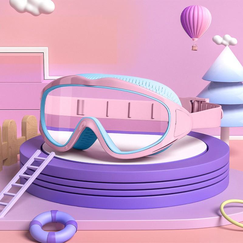 

Детские очки (Возраст6+) Очки для плавания - обзор 180 градусов, без утечек, гипоаллергенное уплотнение, защита от запотевания и царапин