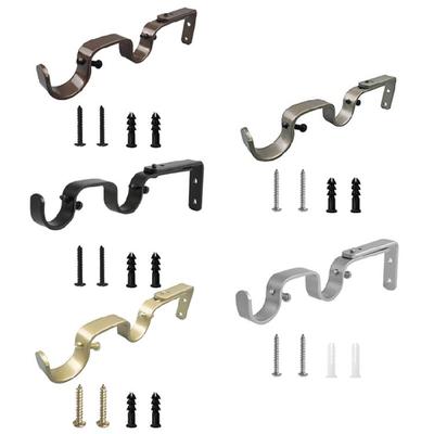 25mm Doppel-Vorhangstange mit verstellbarer Breite Verstärkter Eisenrahmen für vielseitige Fenster
