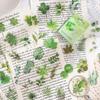 50pcs Flower Fall PET Stickers Set Green Plant Series Decoration Note Sticker Home Diary Book DIY Art