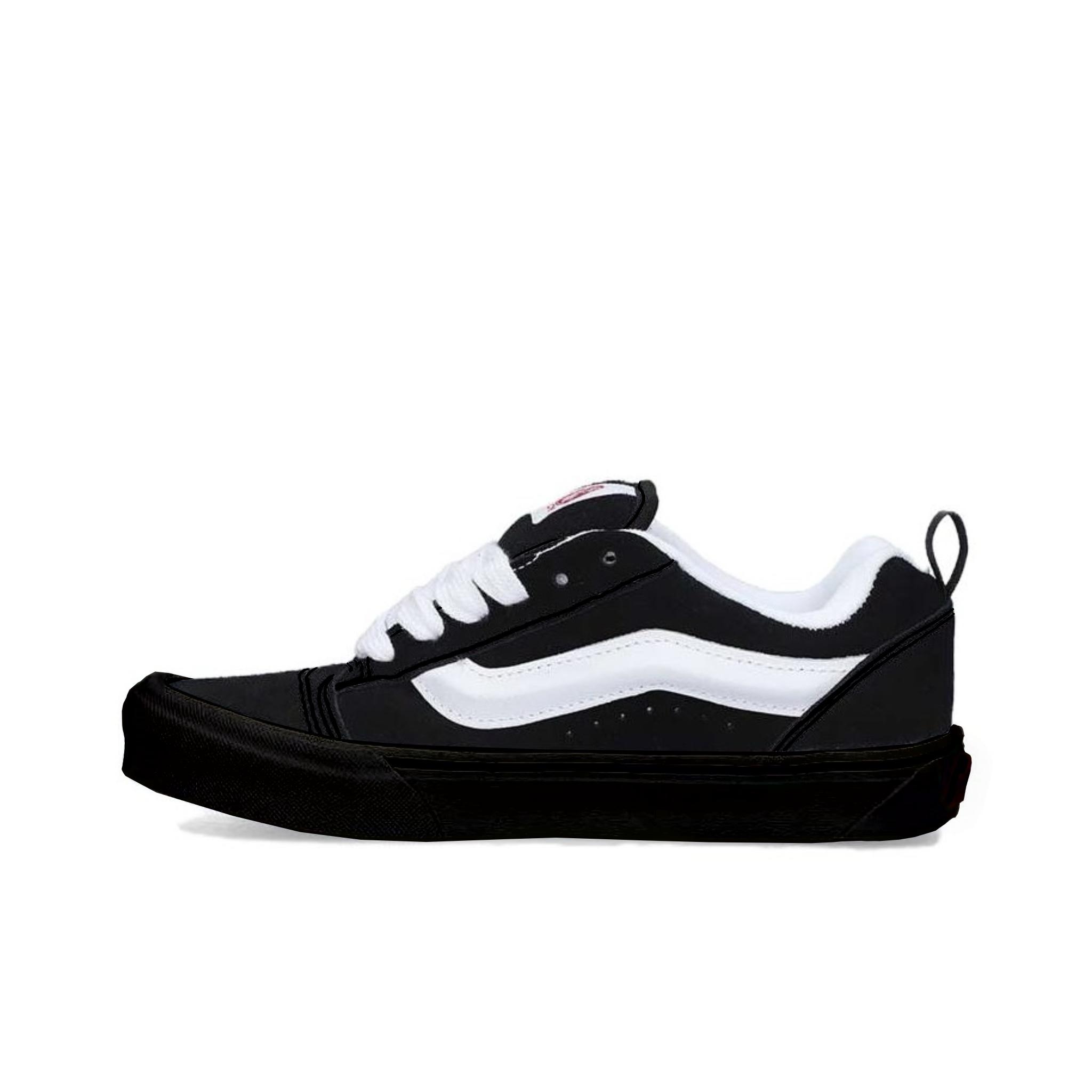 

Vans Knu Skool Нескользящие Устойчивые к истиранию Низкие Кеды для скейтбординга Унисекс Черный Белый VN0009QC6BT1(Команда613-) 35