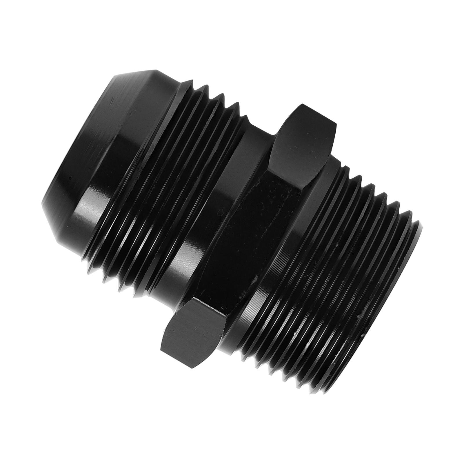

Fuel Line 12AN to 3 4NPT Adapter Fitting Straight Black Anodized Aluminum Replacement