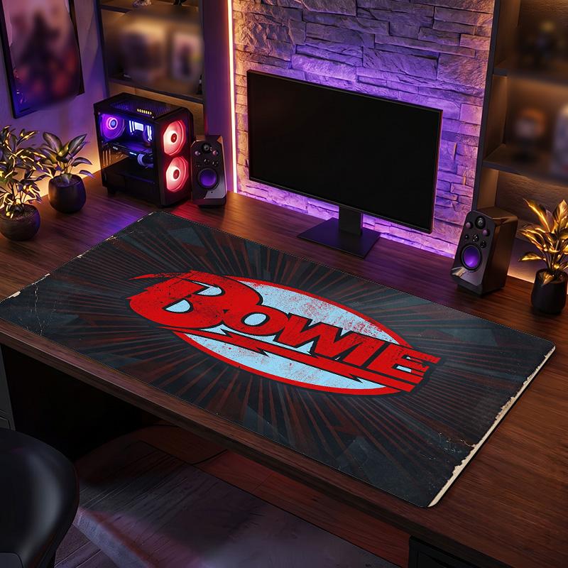 David Bowie Print Large Mouse Pad Smooth Surface Anti?Slip Desk Mat For Gaming Office Laptop Decoration