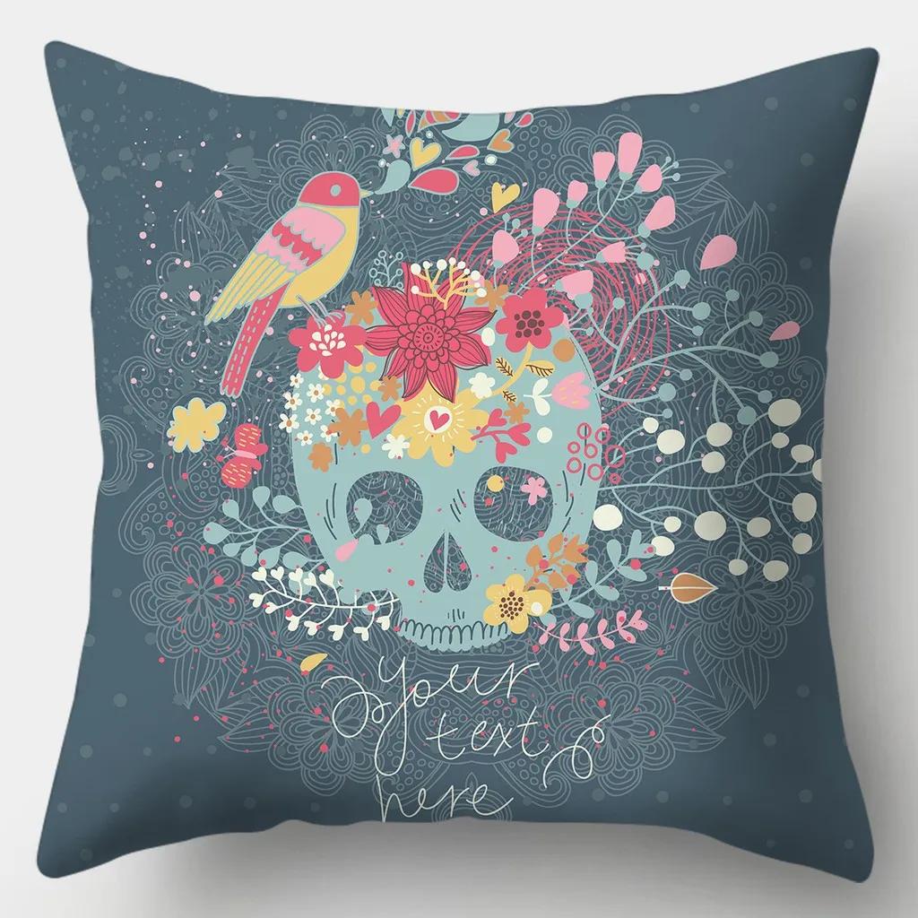 Creative Deer Pillowcase 45cmX45cm Square Sofa Pillow Cover Love Cushion