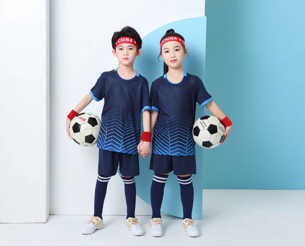 Soccer Uniform Set Male And Female College Students Short Sleeve Sports Adult Children Quick Dry Training Uniform Competition Team Uniform Fb04