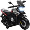 Electric Motorcycle for Children Aged 18-36 Months, Ride-on Vehicle, Training Wheels, Lights, Music, Plastic, Steel, Black