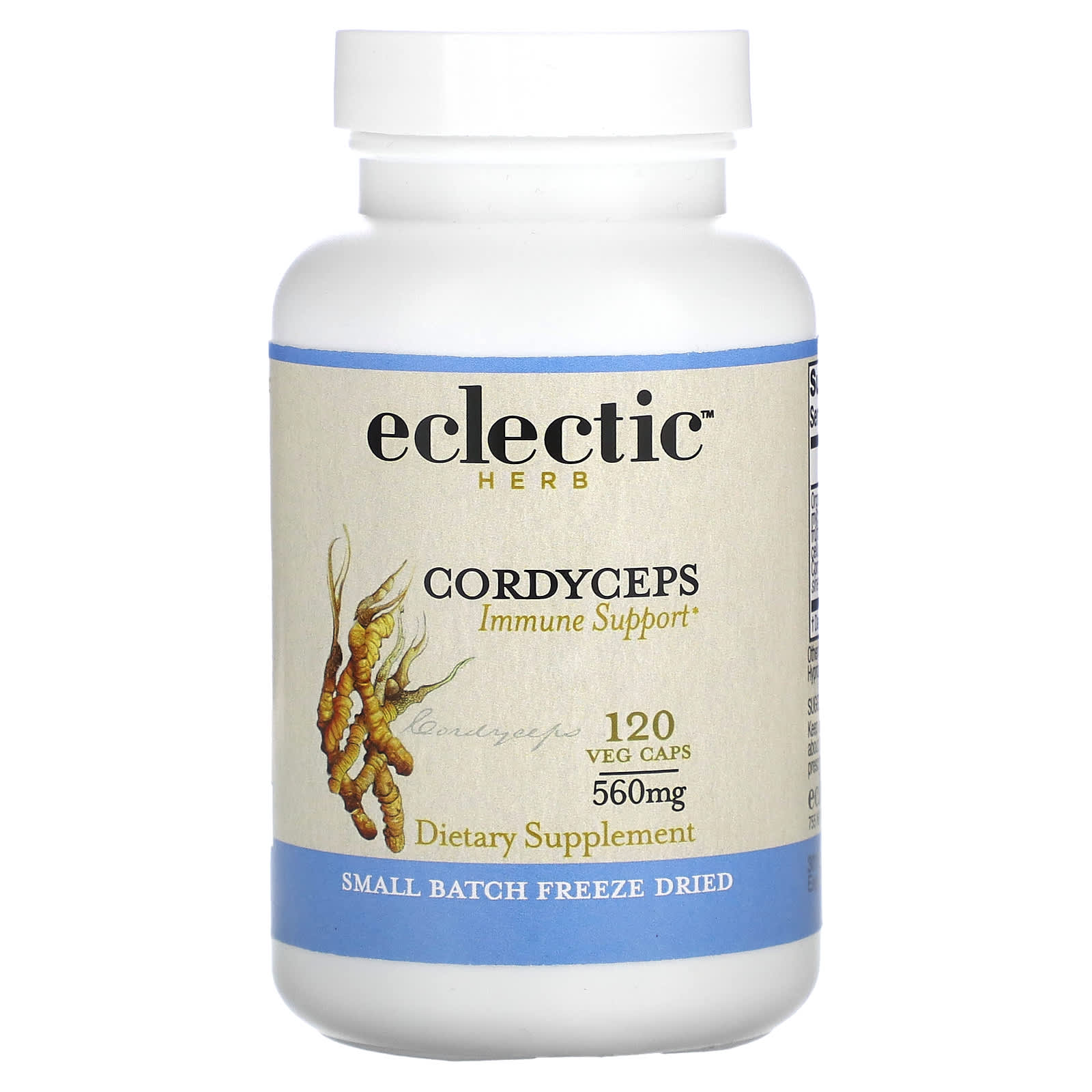 

Freeze-dried Cordyceps Militaris, 560Mg, 120 Veggie Capsules