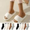 10Pairs Non-Slip Stripe Socks Simple Women Tube Socks Korean Style Mid-calf Socks Spring Autumn