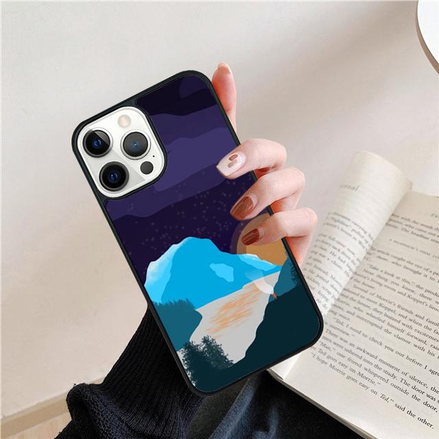 Star Lake Mountain Phone Case Back Cover For iPhone 17 Air 16 15 14 Plus 11 Pro Max 13 Pro Max 12 Max Coque
