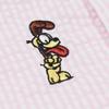 Palace FW21 Garfield Cartoon Embroidery Long Sleeve Shirt Unisex Tops Pink P21SHT001