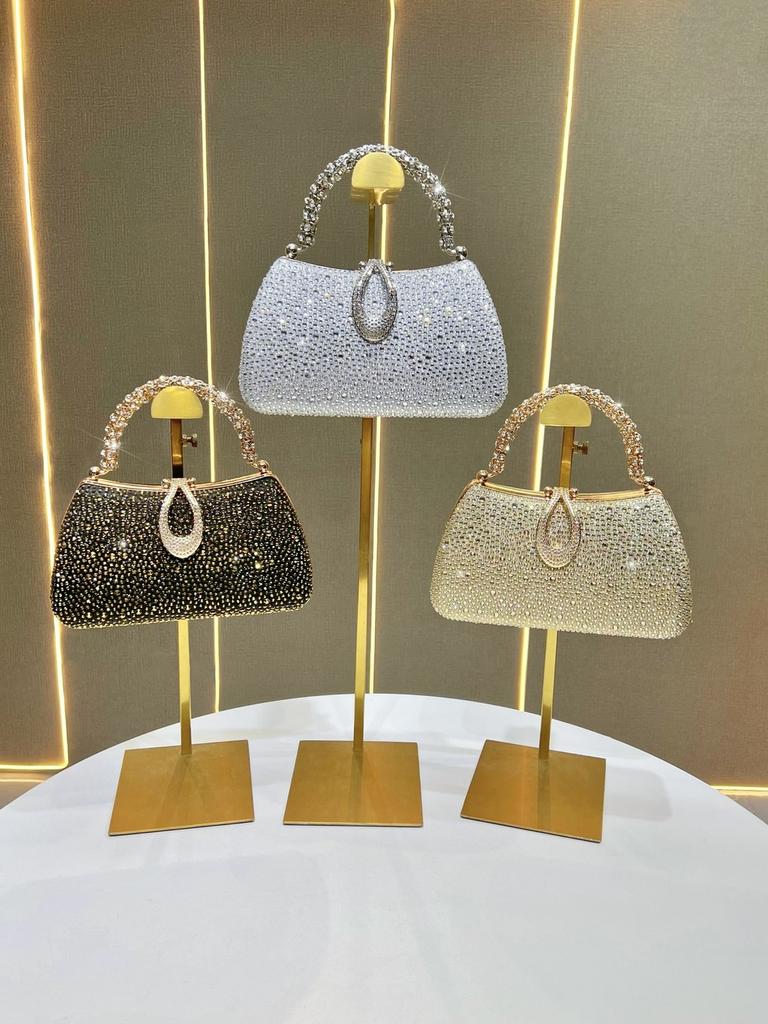 Luxury Evening Clutch With Chain Strap For Formal Events