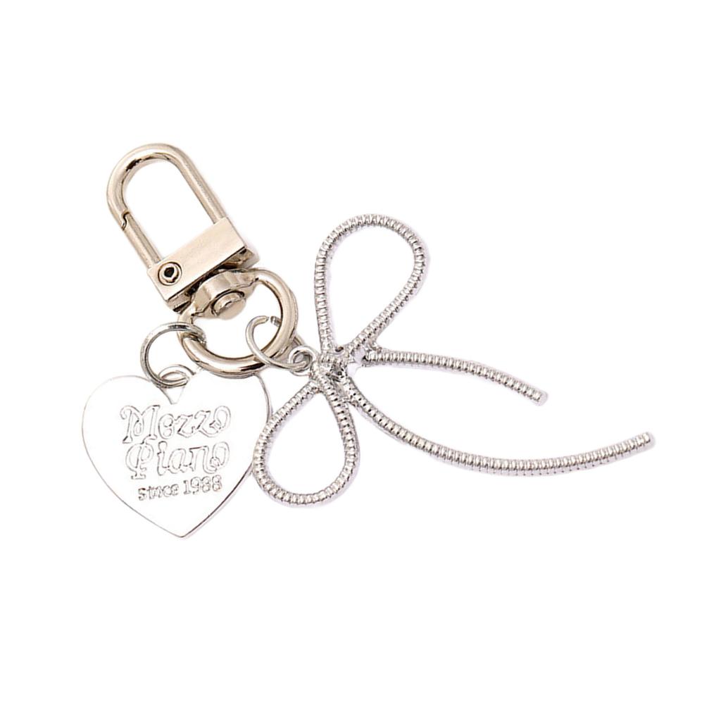 Lovely Heart Bowknot Bag Charm Pendant Keychain Bag Accessories for Backpack Purse Handbag Decors Aesthetic Keychain