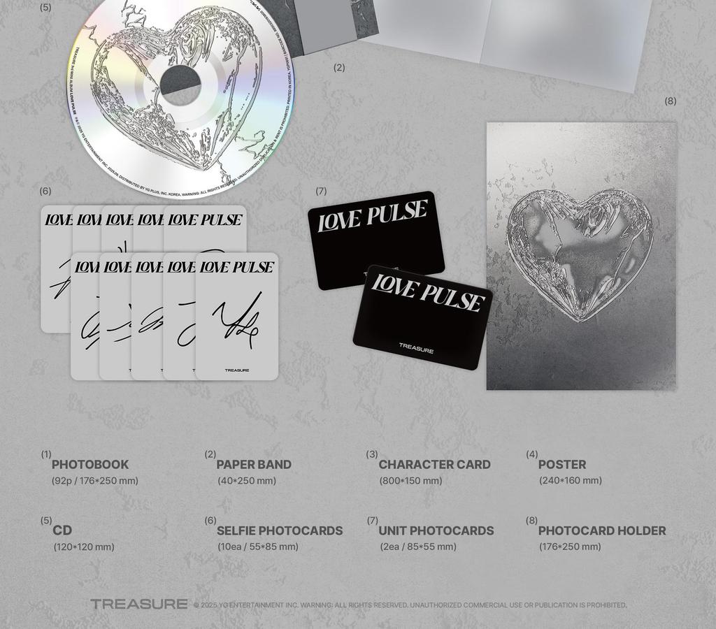 (PHOTOBOOK VER.) TREASURE [LOVE PULSE] 3rd Mini Album