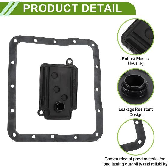 No.2657081A10 Transmission Filter for SUZUKI Jimny 1998-2001 Durable Black Engine Automatic Transmission Oil Filter Kit 1SET
