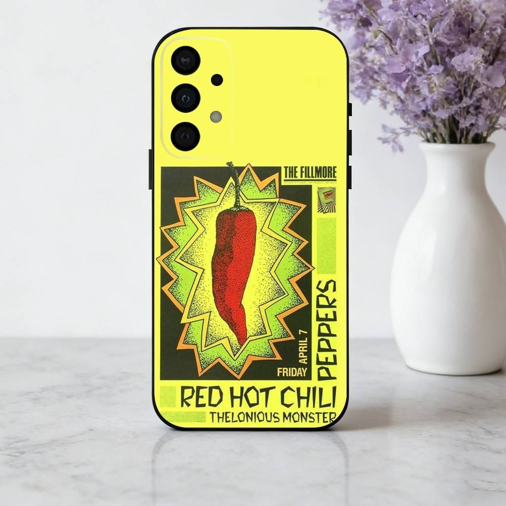 Unforgettable Red Hot Chili Peppers Bnd Phone Case For Samsung Galaxy A73,A72,A71,A70,A53,A52,A51,Soft Silicone Black Cover