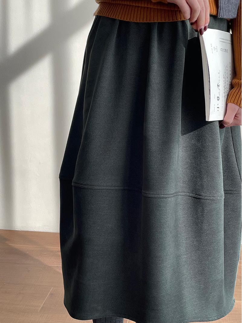 

Юбка-фонарик с эластичной талией Taochuan Flower Bud для женщин Medium зелёный/серый