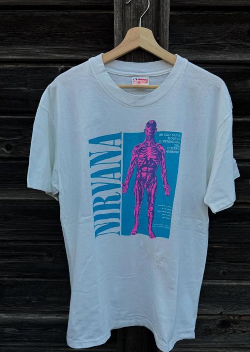 1990 Nirvana Sliver Vintage Band T-Shirt Rare Grunge Tee Unisex T-Shirt S