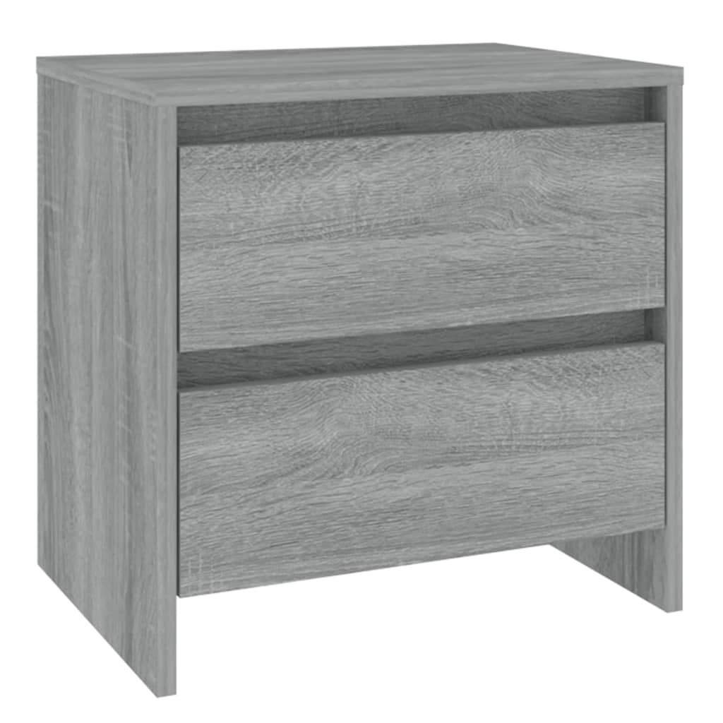 Nightstands 2 pcs Grey Sonoma 45 x 34.5 x 44.5 cm Particleboard