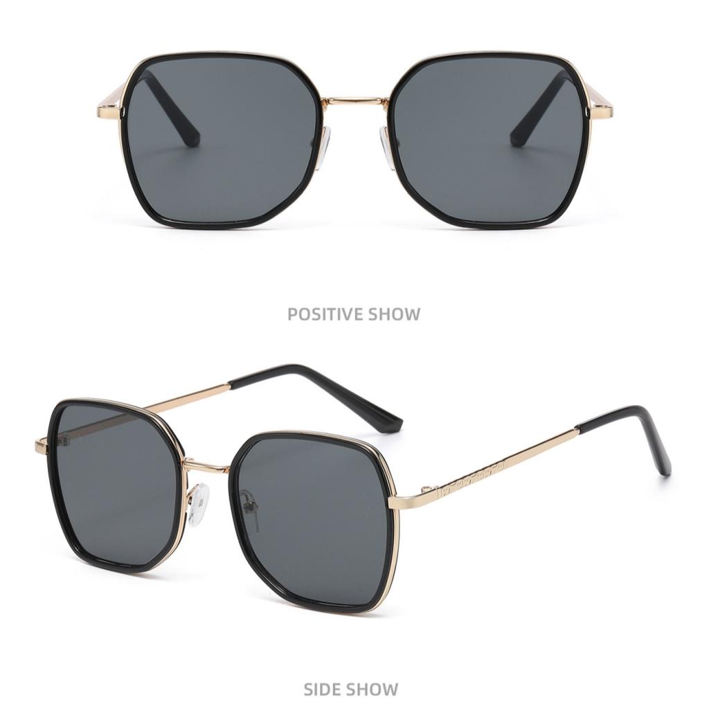 Vintage Polygon Sunglasses Men Classic Fashion Metal Rim Outdoor Shades Women New Trendy Fashion Brand Design Sun Glasses